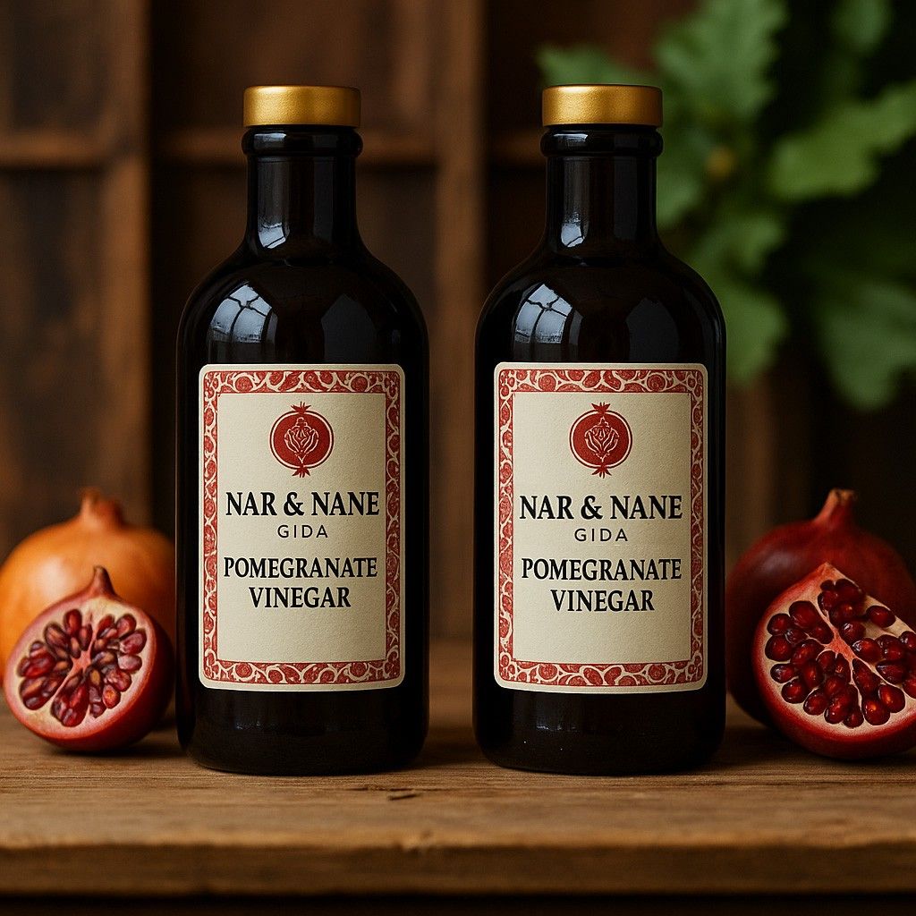 Fermented pomegranate vinegar bottle from Gaziantep, Türkiye